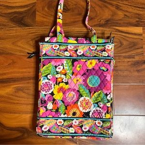 Vera Bradley floral print laptop bag, tote